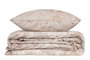 L'essentiel linge de maison Elena - Juego de funda de edredón Marrón, Beige y Salmón